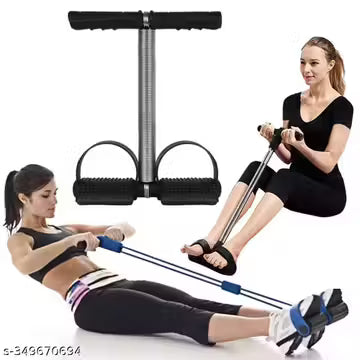 Tummy Trimmer Single Spring Ab Exerciser Fat Burner for Men & Women Ab Exerciser (Black)