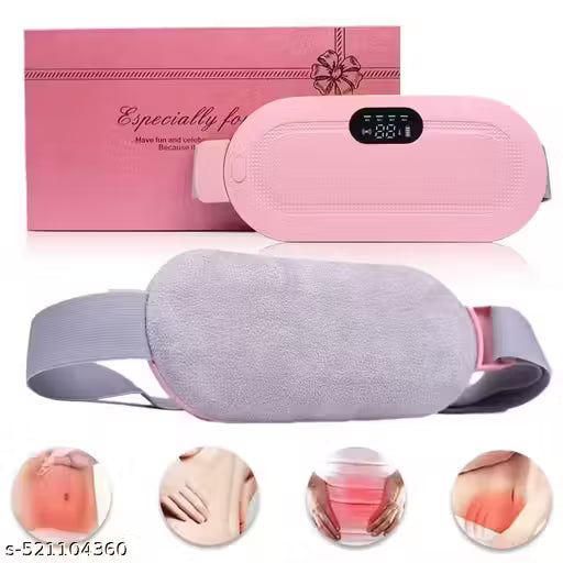 Period Cramp Relief Massager & Heating Pad for Period Cramps Portable Cordless  Fast Heating Menstrual Period Pain Relief Device for Women.